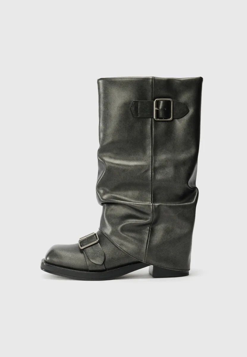 Stiefel - brushed grey