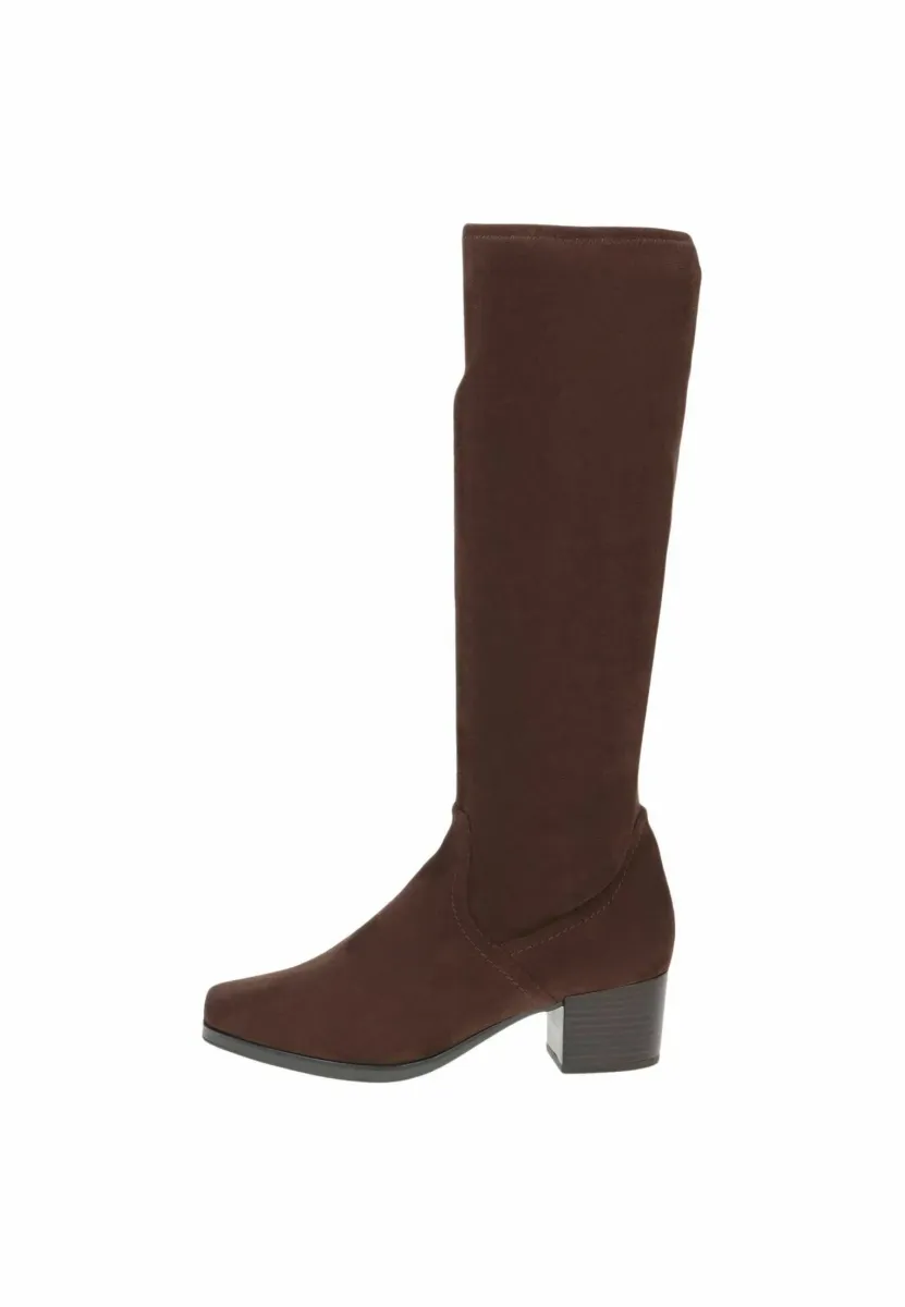 Stiefel - dk brn stretch