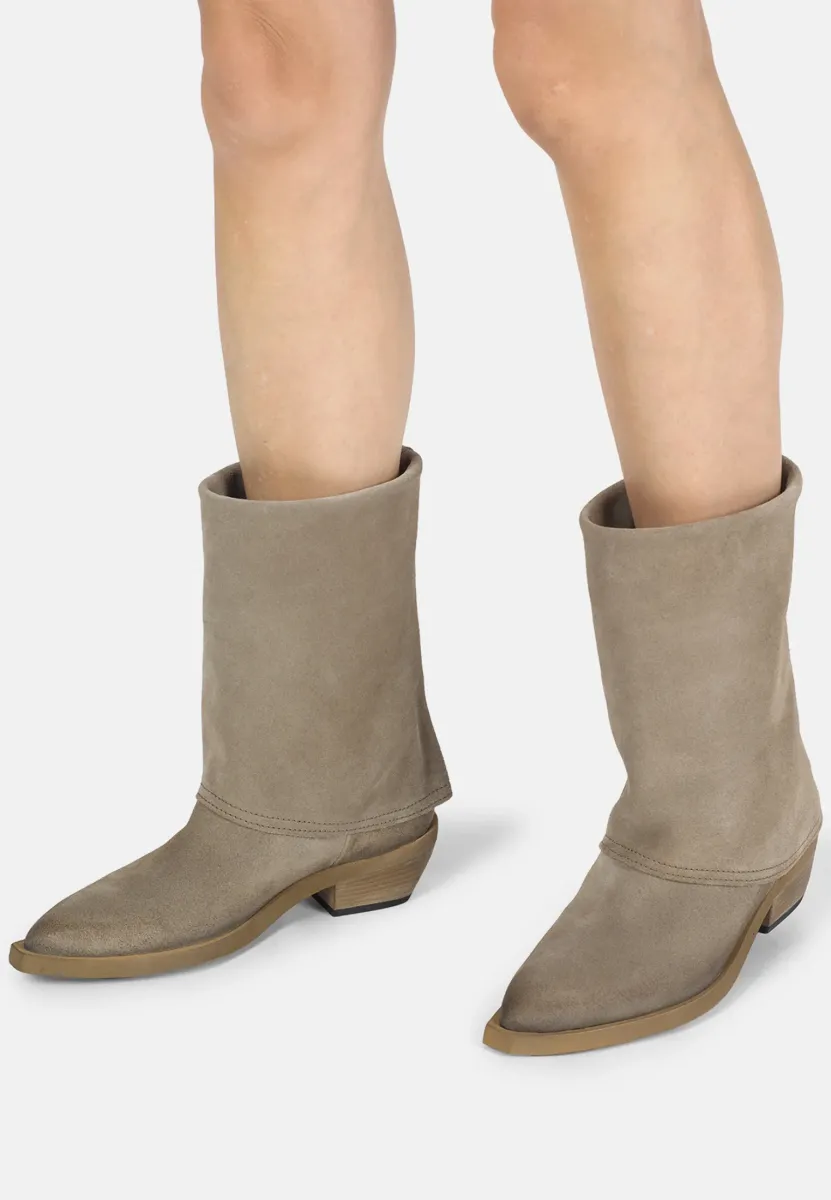Stiefel - lead grey