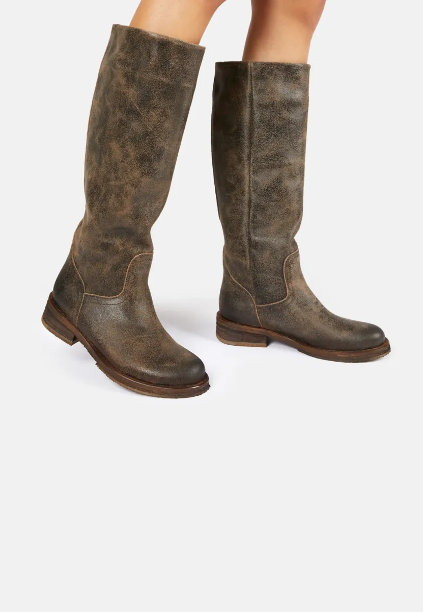 Stiefel - tobacco