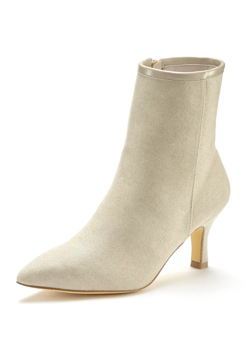 Stiefelette - beige