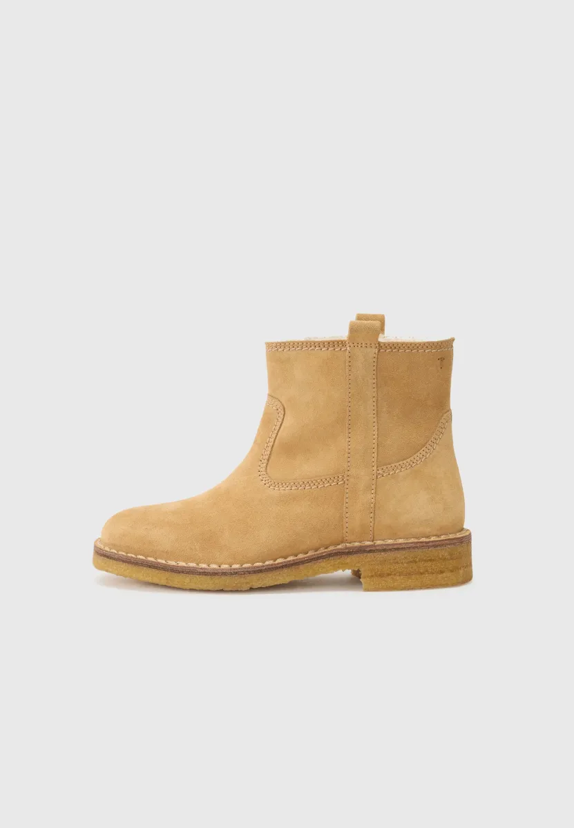 Stiefelette -  beige