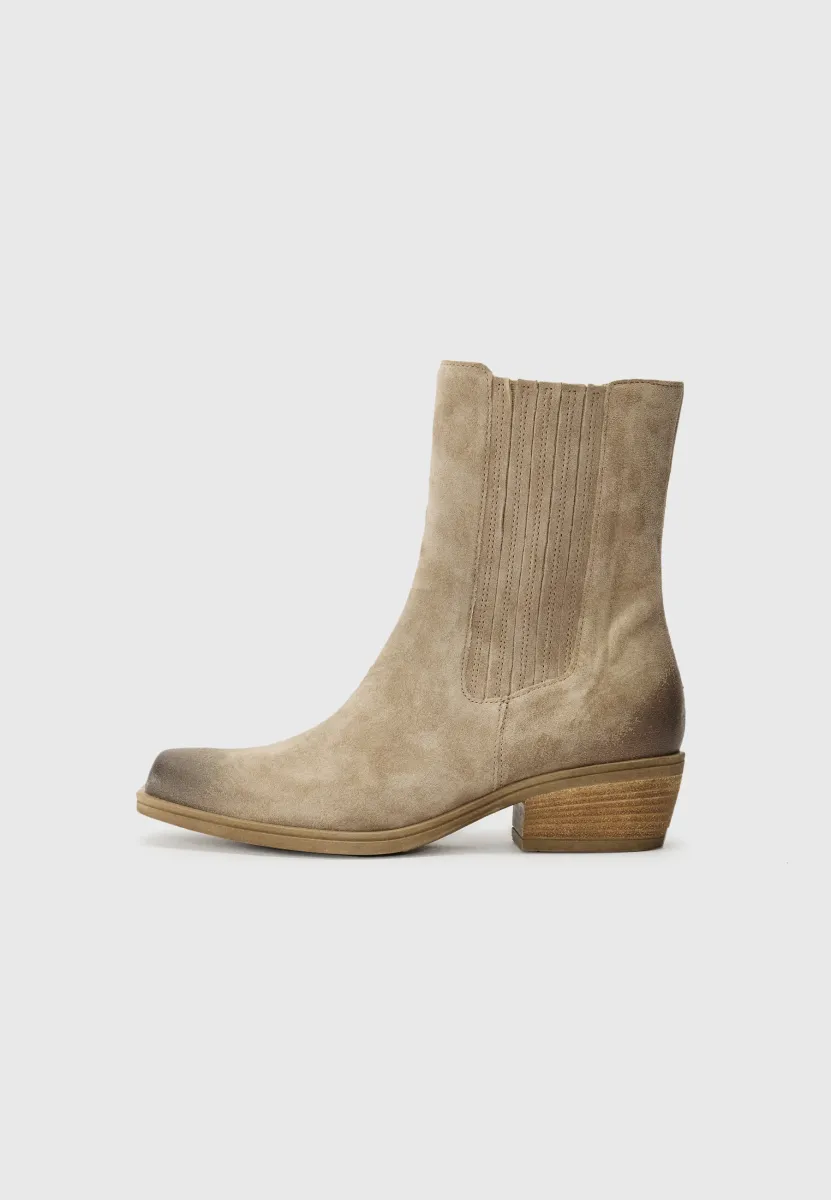 Stiefelette - beige