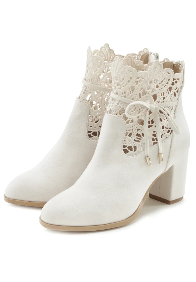 Stiefelette - beige