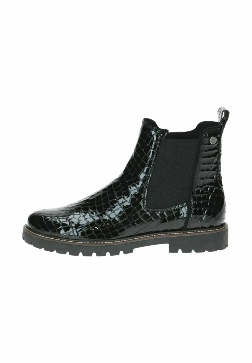 Stiefelette - black croco