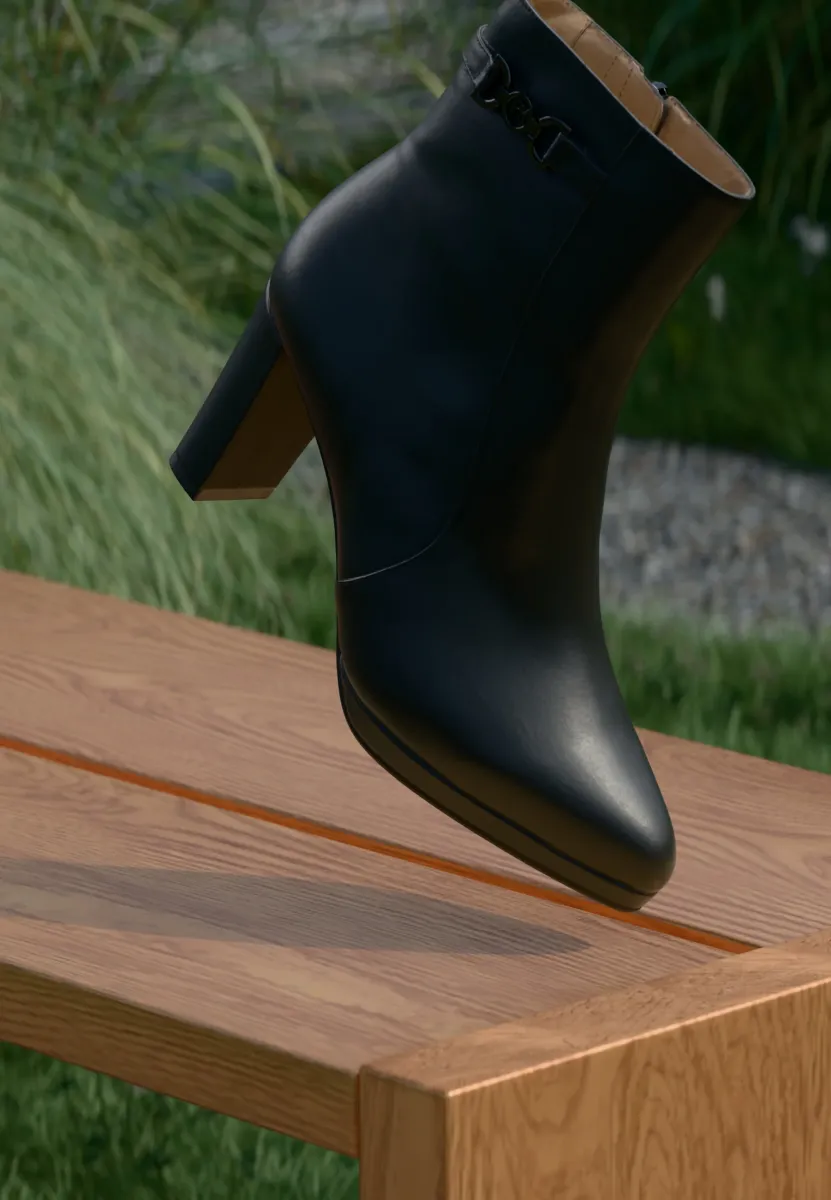 Stiefelette - black