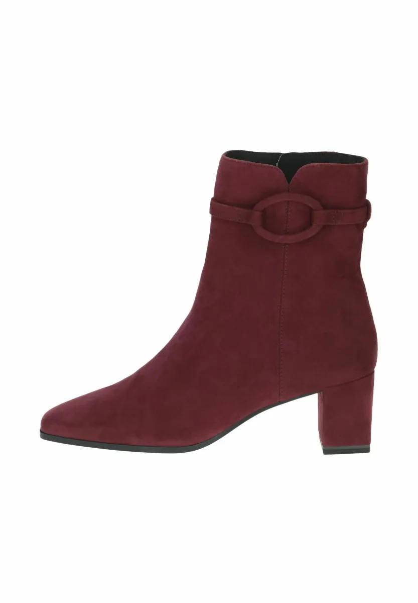 Stiefelette - bordeaux suede