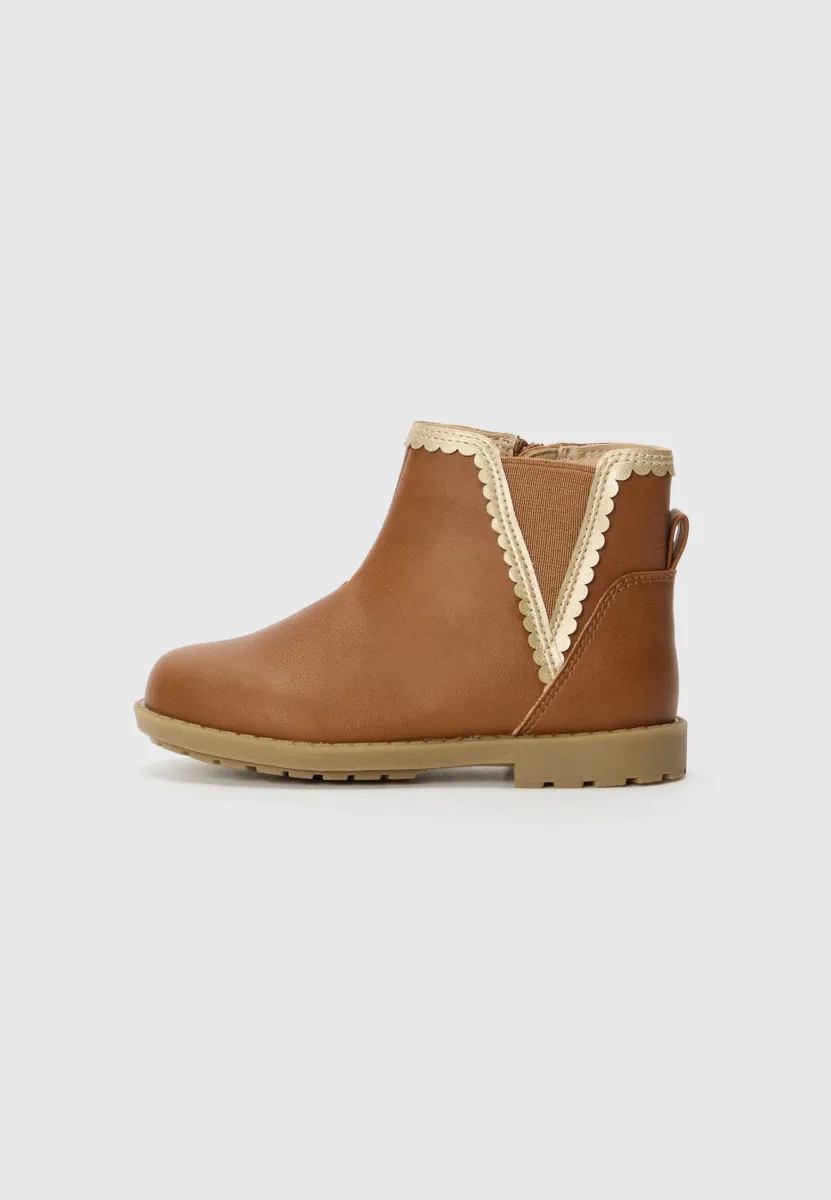 Stiefelette - cognac