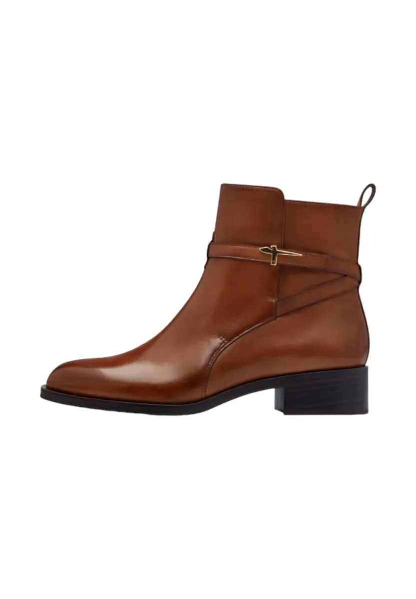 Stiefelette - cognac