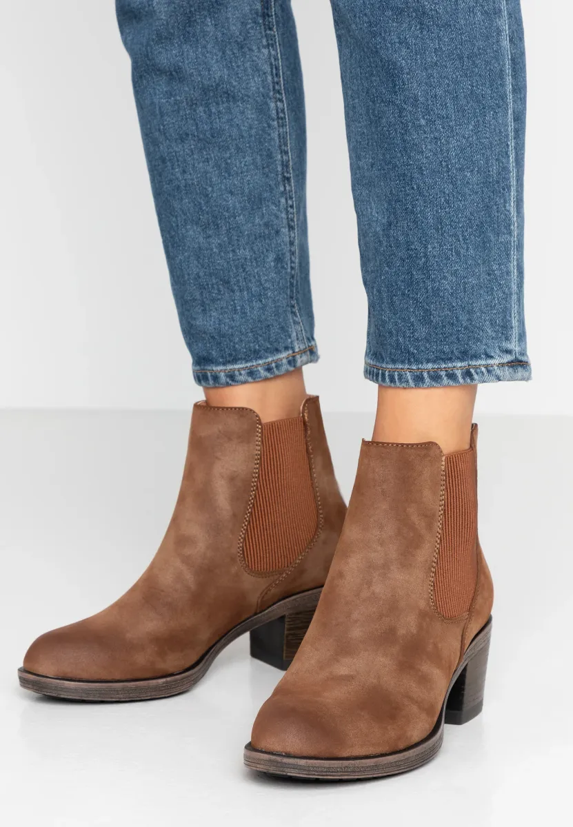 Stiefelette - cognac