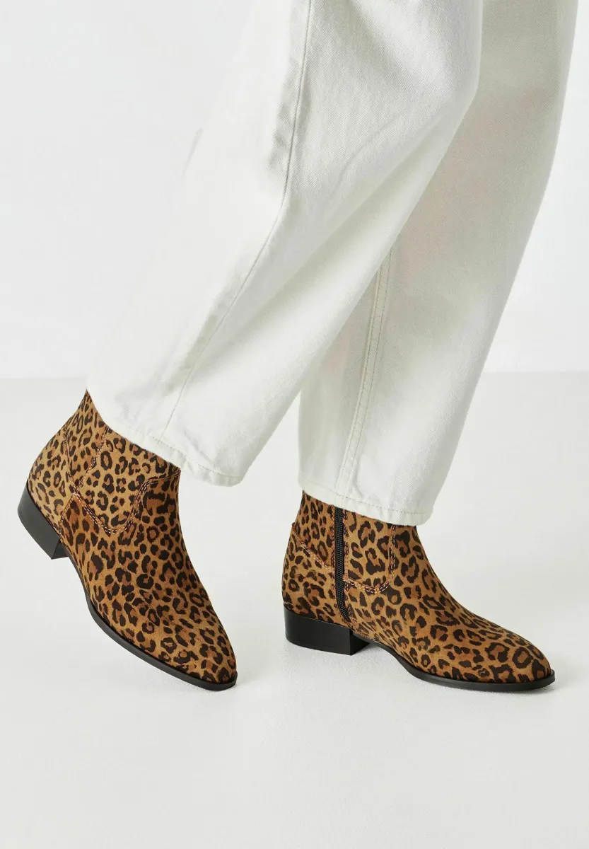 Stiefelette - leopard