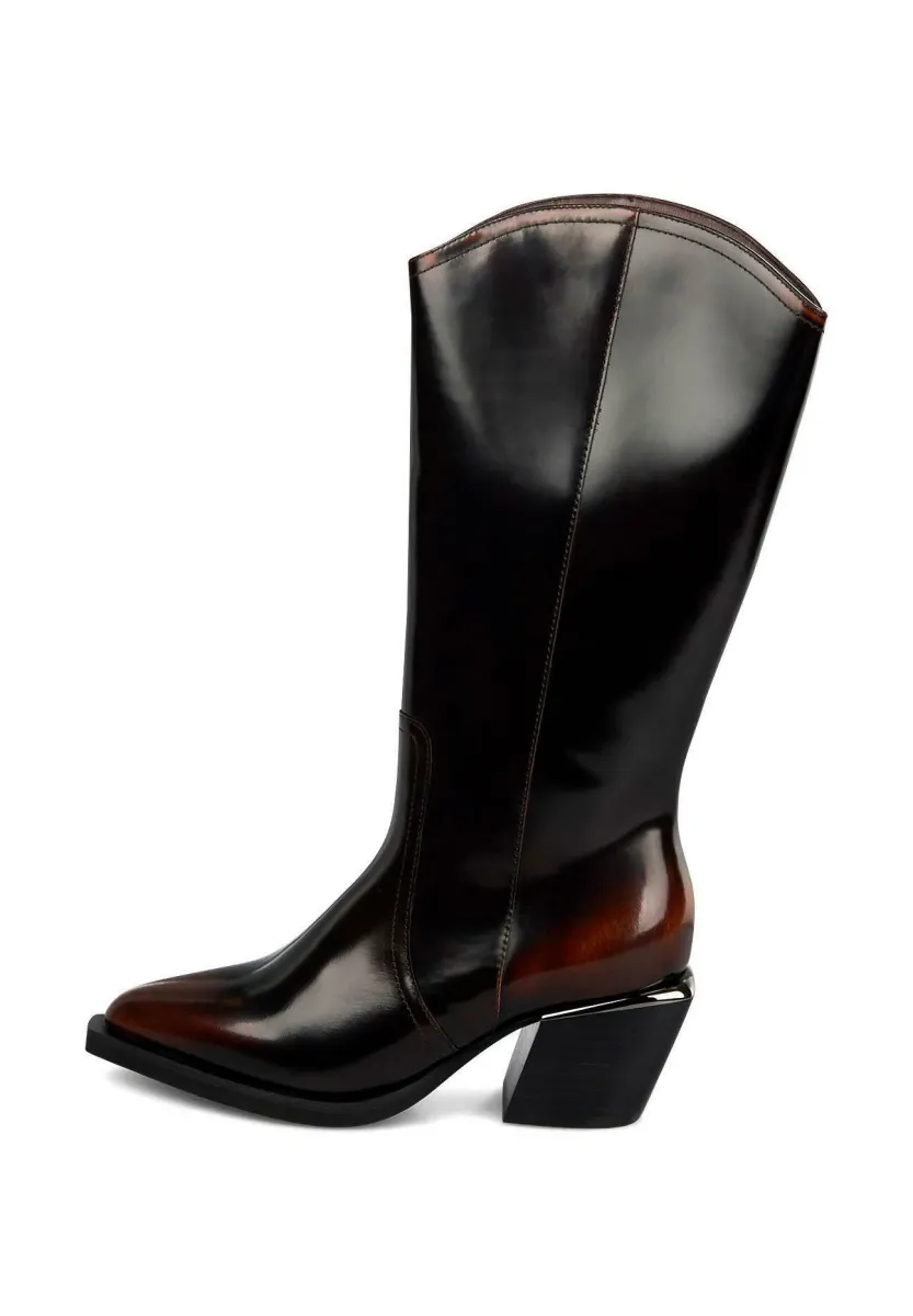 Stiefelette - marrón jaspeado