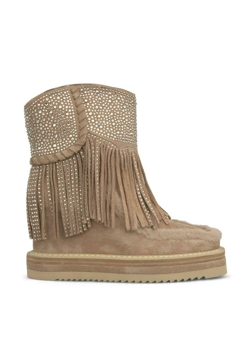 Stiefelette - marrón jaspeado