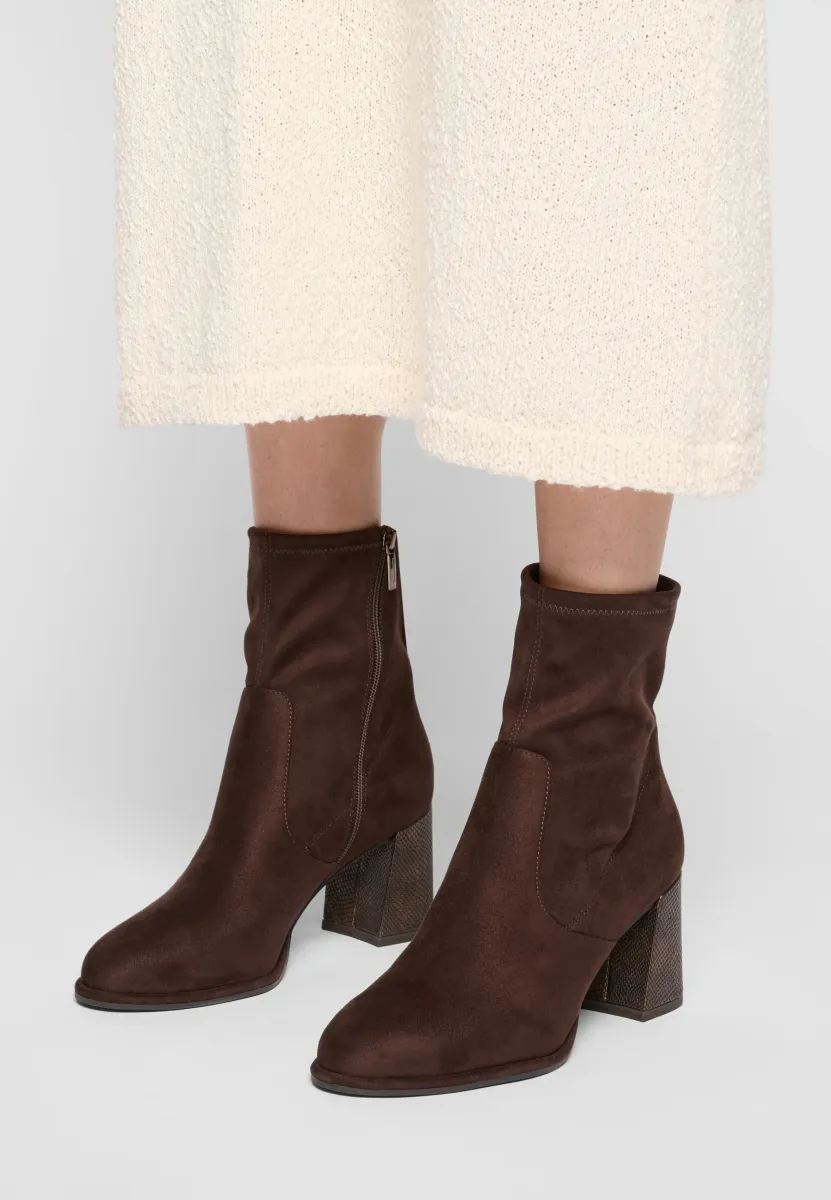 Stiefelette - mocca comb
