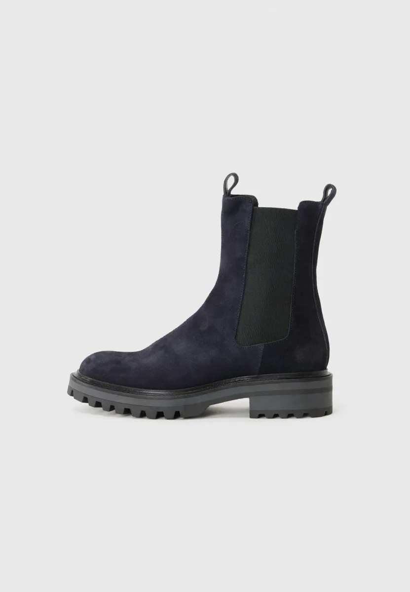 Stiefelette - navy suede