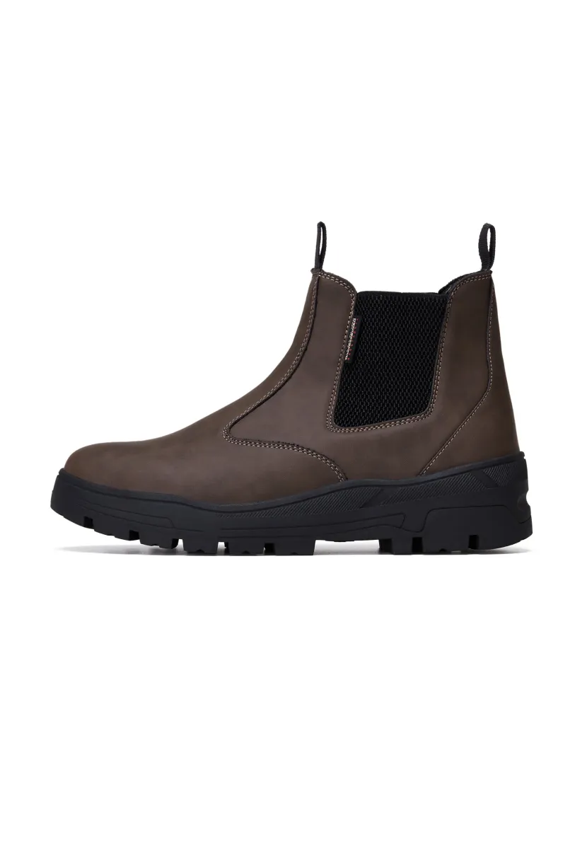 Stiefelette - raindrum brown
