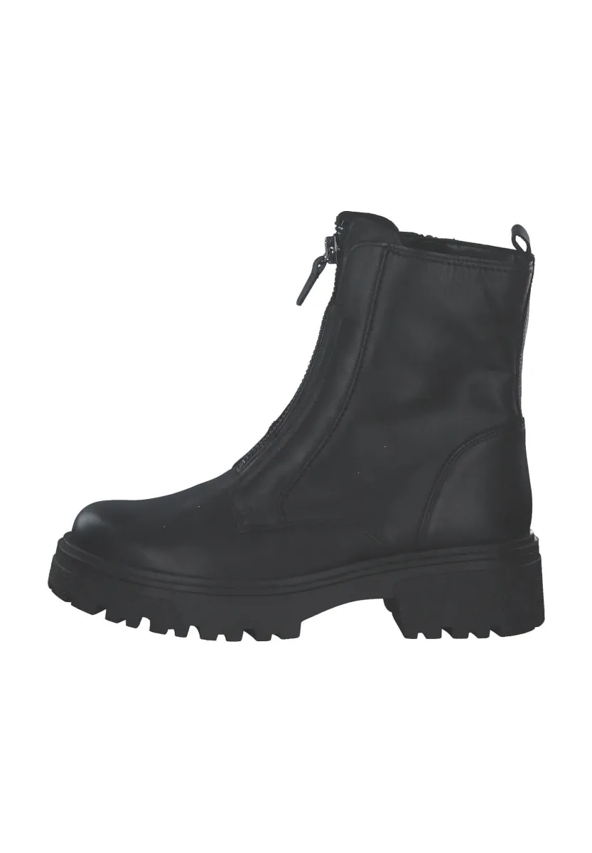 Stiefelette - schwarz altsilber