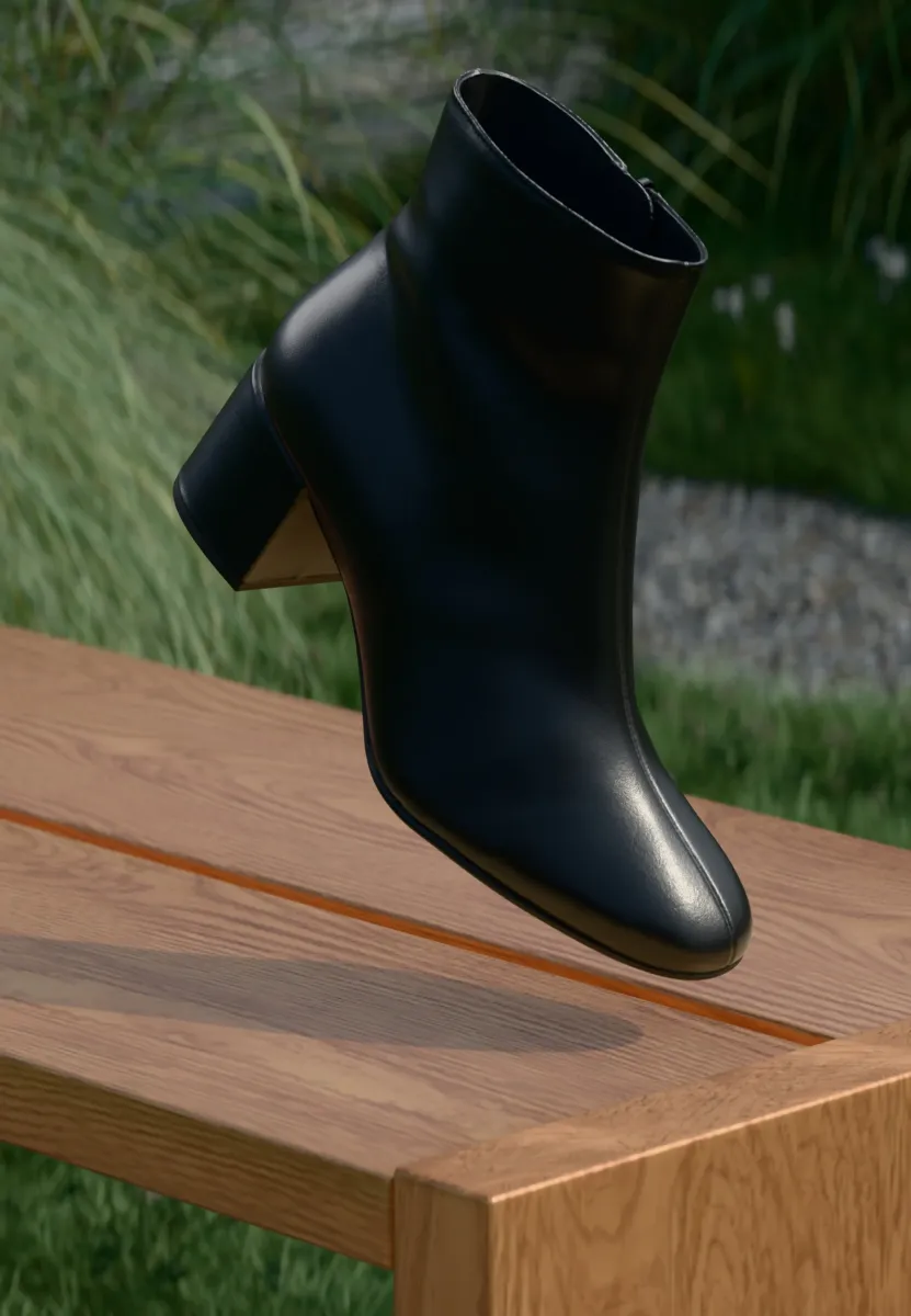 Stiefelette - schwarz
