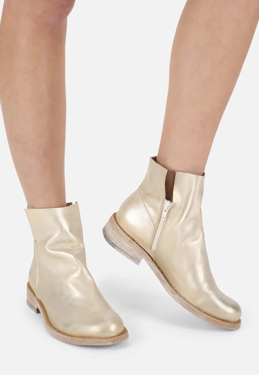 Stiefelette - silver