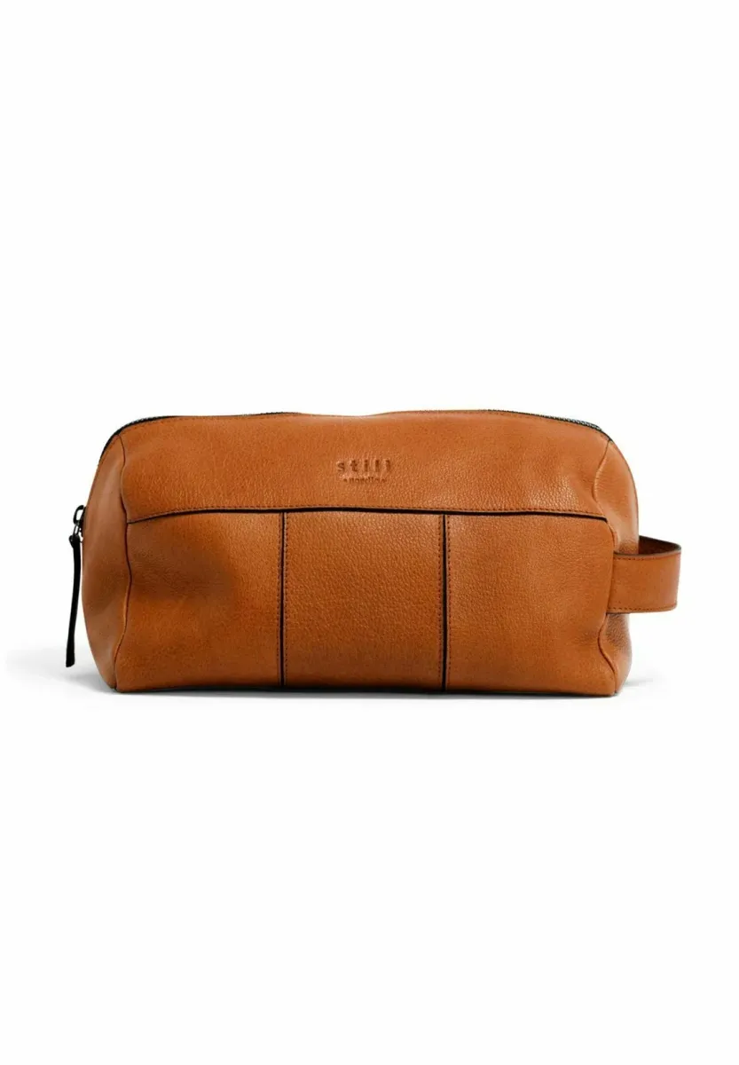 STILLRICHARD TOILETRY BAG - Kosmetiktasche - light cognac