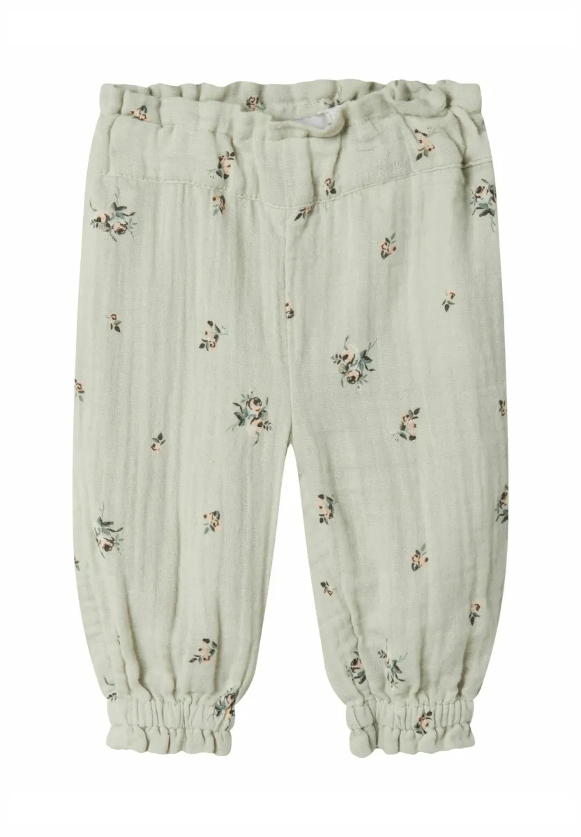 Stoffhose - aqua gray