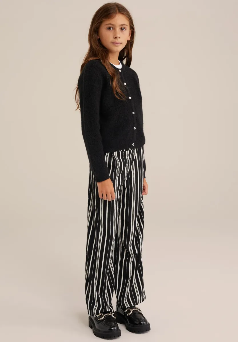 Stoffhose - black