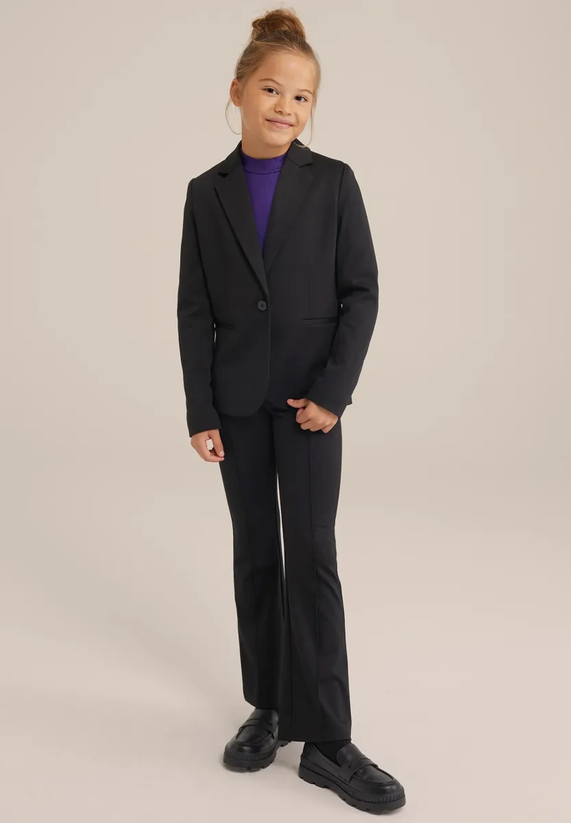 Stoffhose - black