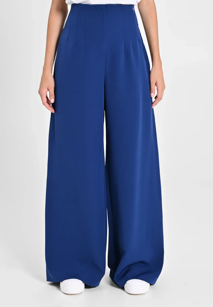 Stoffhose - navy blue (plain)