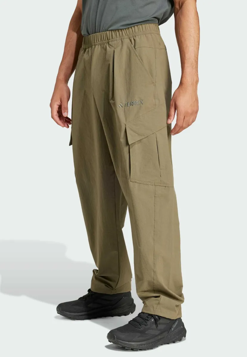 Stoffhose - olive strata