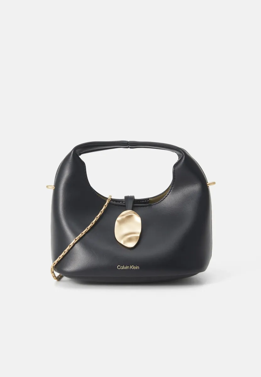 STONE LOCK SLOUCHY CROSSBODY BAG - Handtasche - black