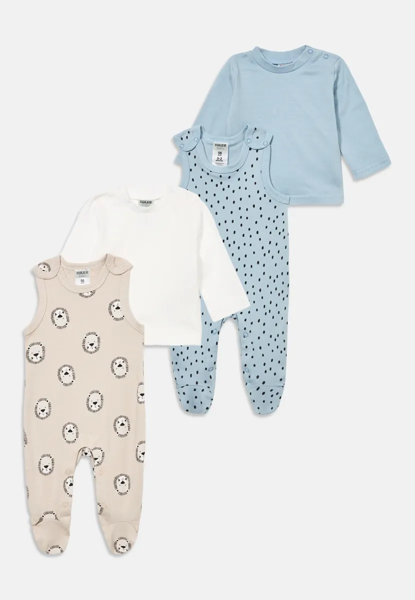 STRAMPLER 2 PACK SET - Langarmshirt - light blue/white