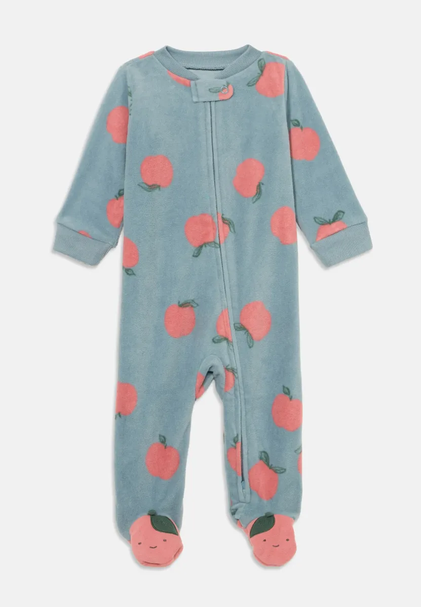Strampler - light blue/light red