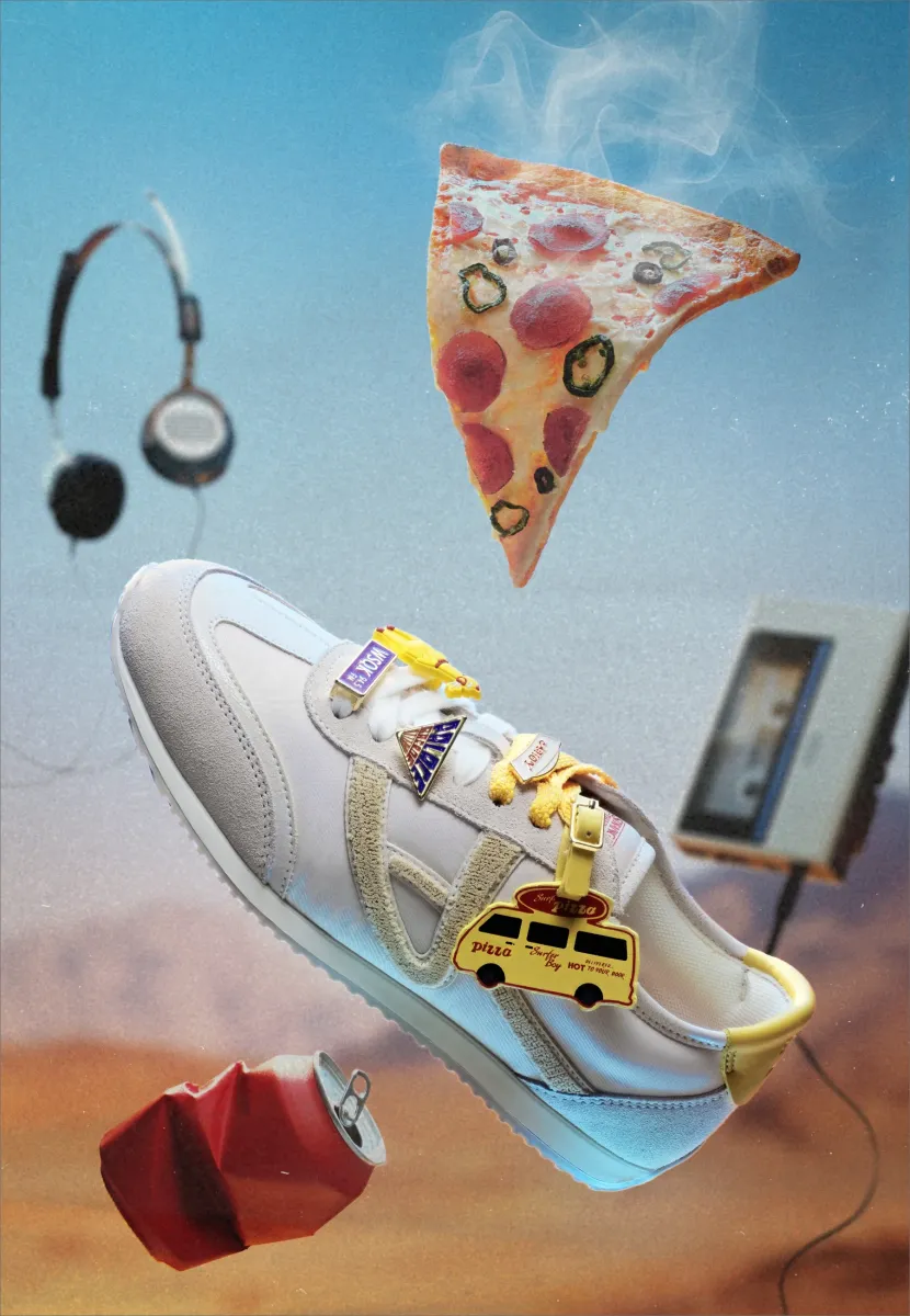 STRANGER THINGS PINEAPPLEPIZZA  PILLOW WALK - Sneaker low - white