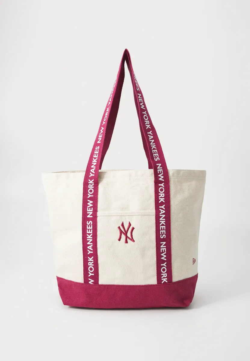 STRAP TOTE UNISEX - Shopping Bag - offwhite/dark red