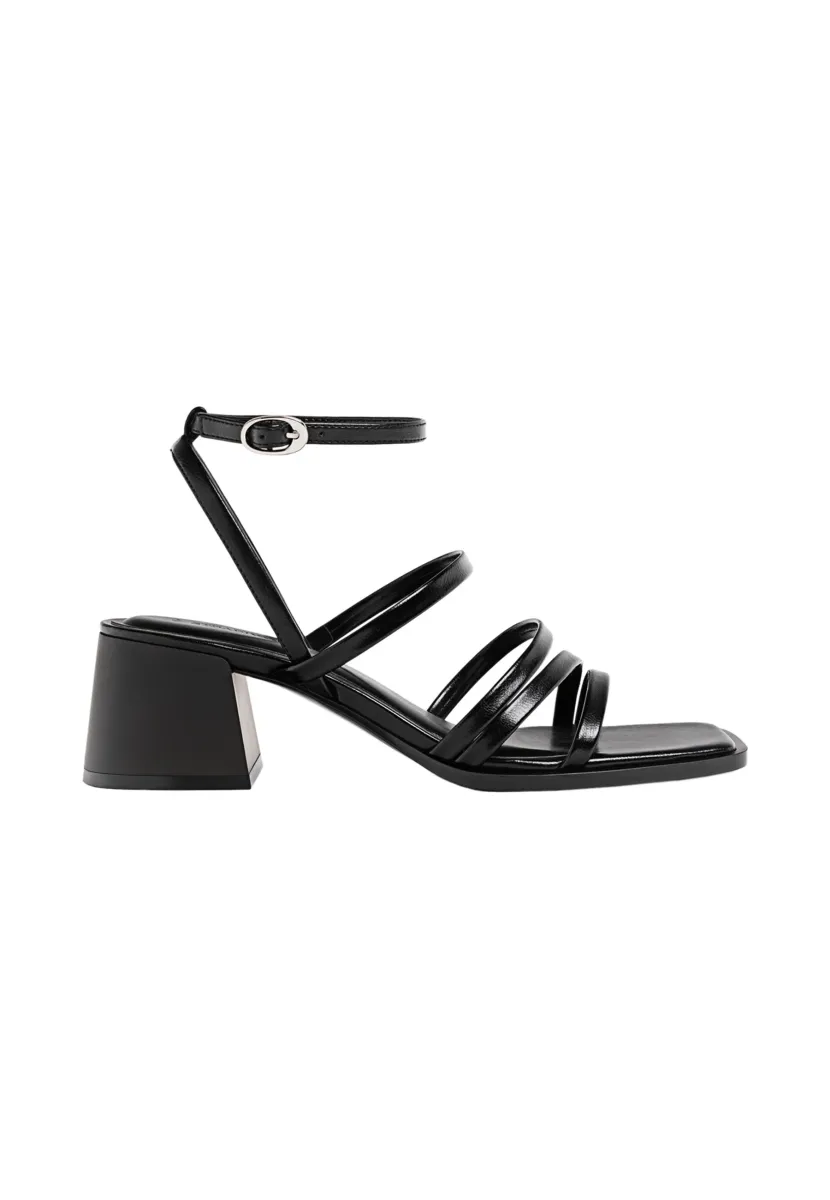 STRAPPY BLOCK HEEL - Riemensandalette - black