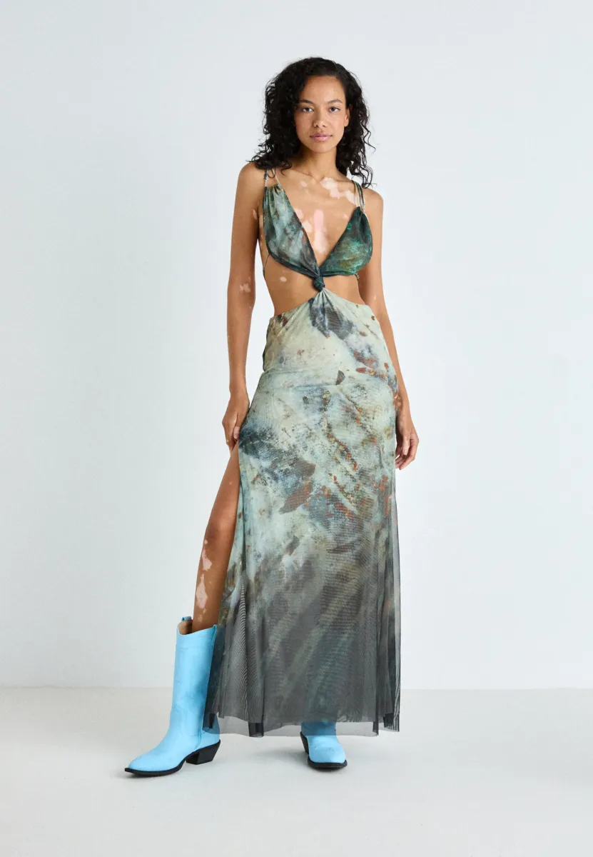 STRAPPY DRESS ABSTRACT PRINT - Maxikleid - multi