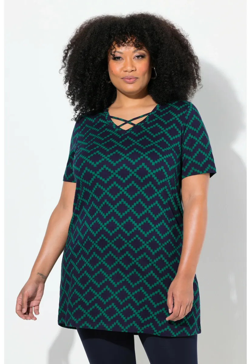 STRAPPY SHORT SLEEVE  - T-Shirt print - marine