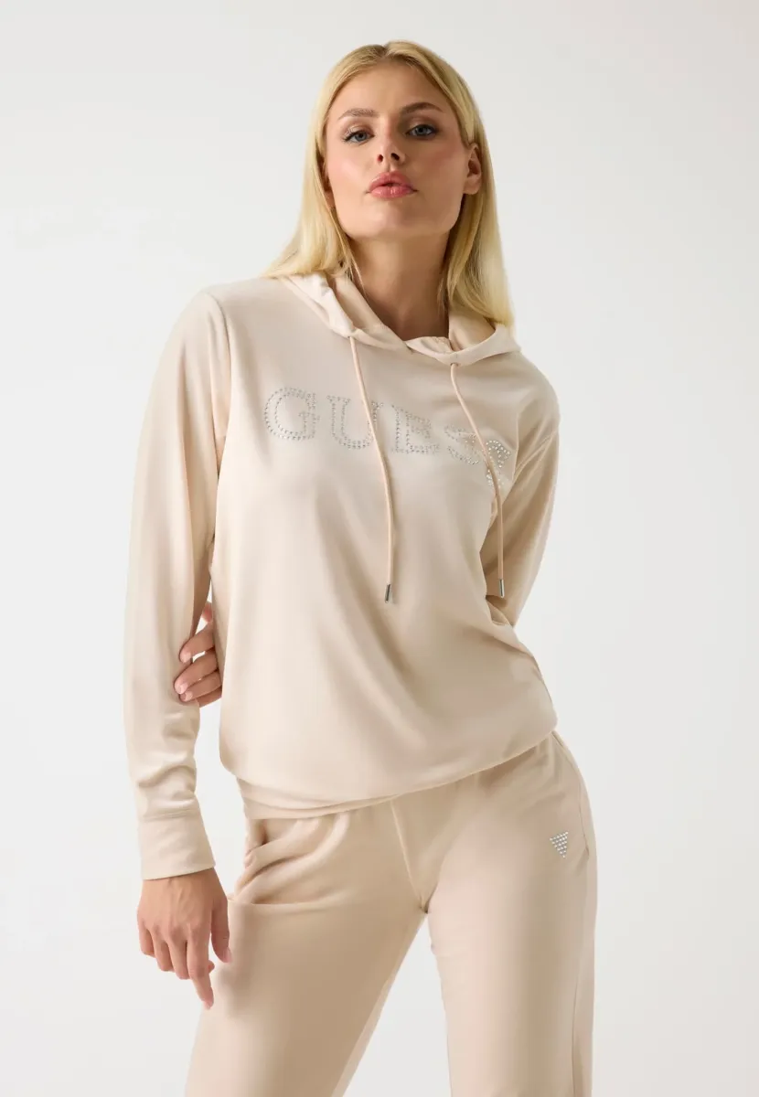 STRASSLOGO - Kapuzenpullover - beige