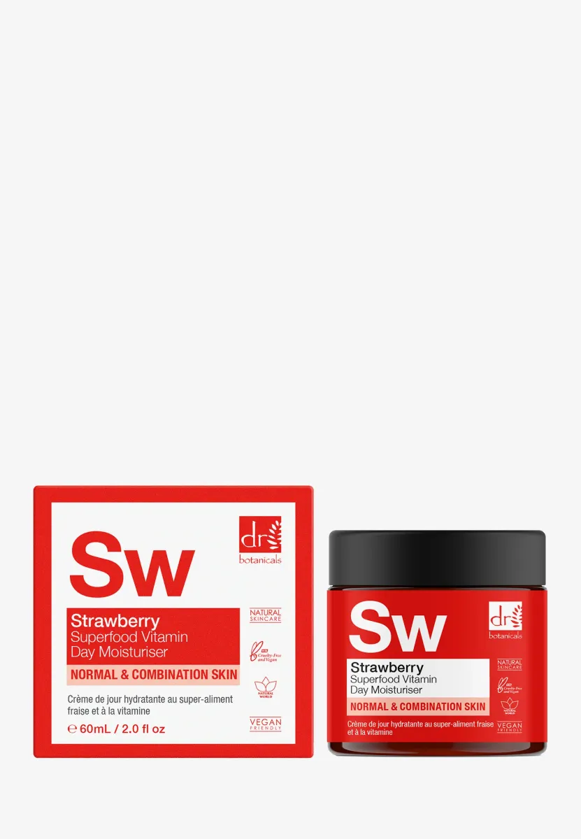STRAWBERRY SUPERFOOD VITAMIN C DAY MOISTURISER - Körperöl & Schimmer