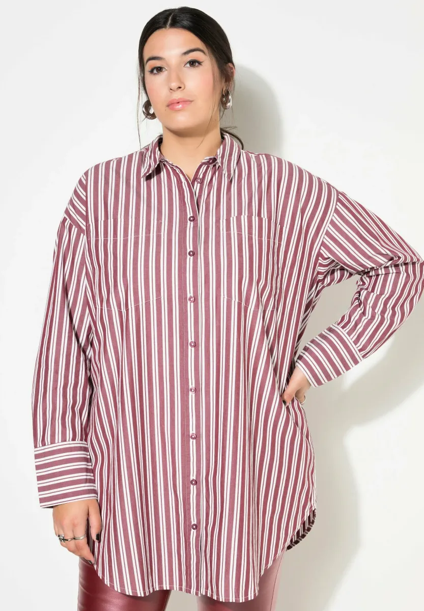 STREIFEN - Hemdbluse - rust