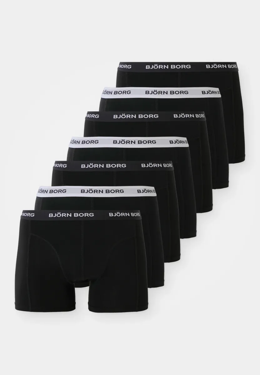 STRETCH BOXER 7 PACK - Panties - black