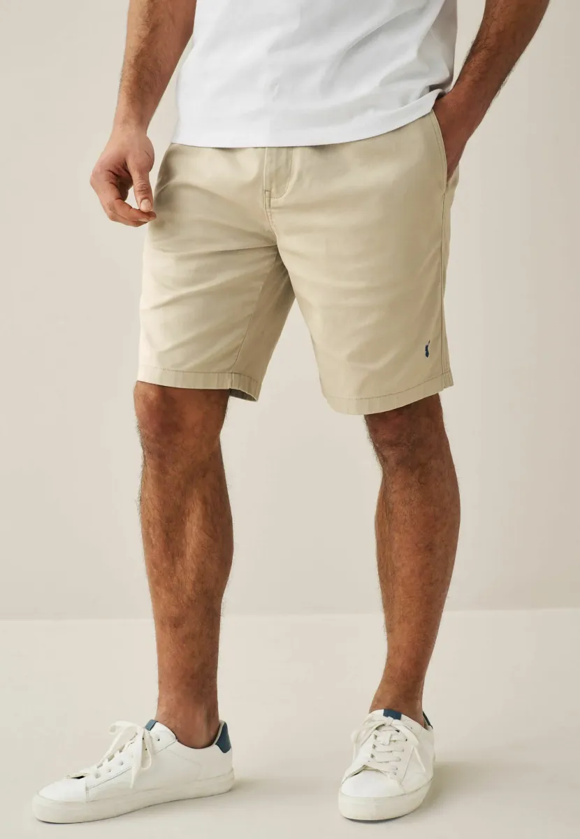 STRETCH ELASTICATED WAIST - Shorts - stone