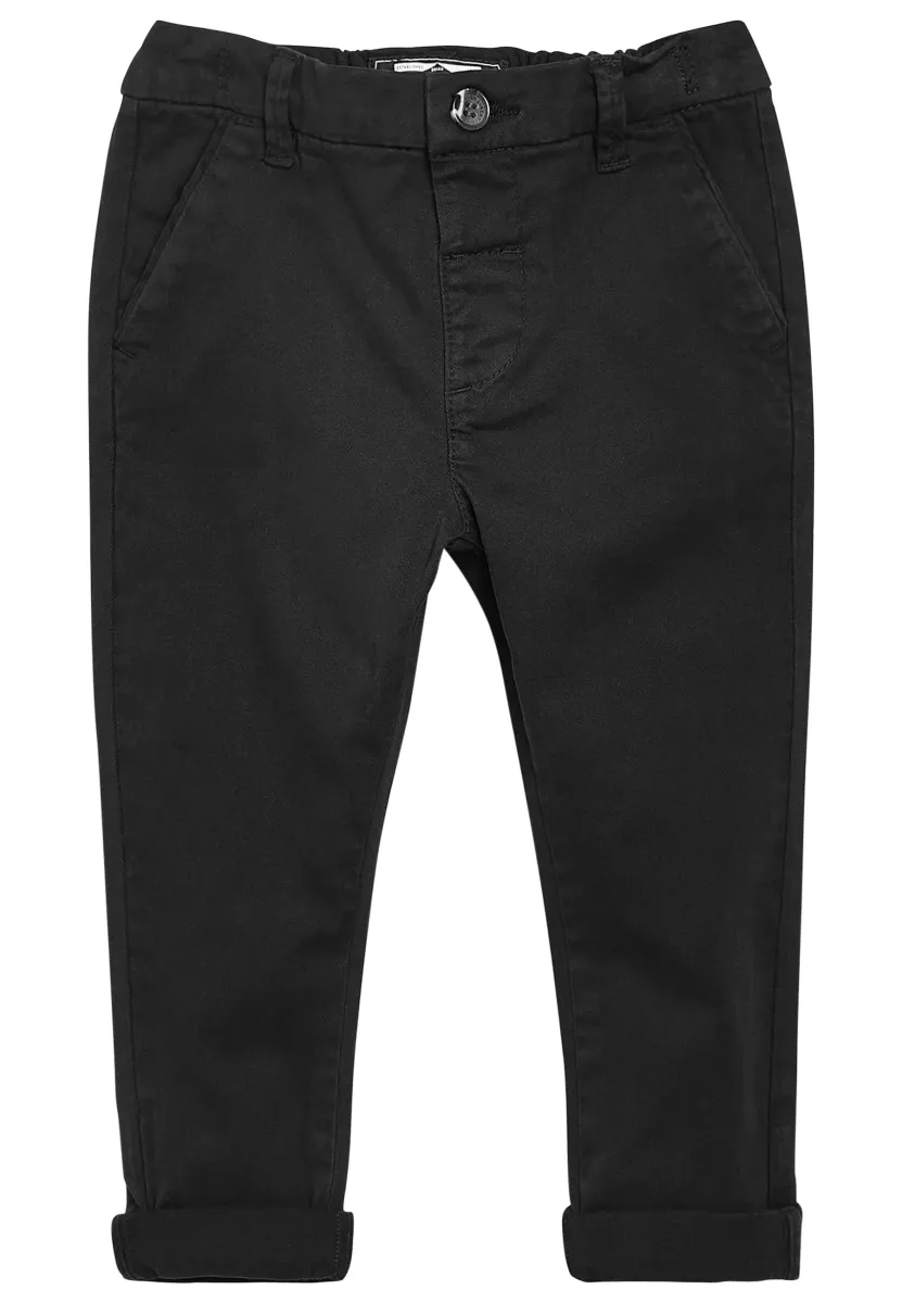 STRETCH - Stoffhose - black