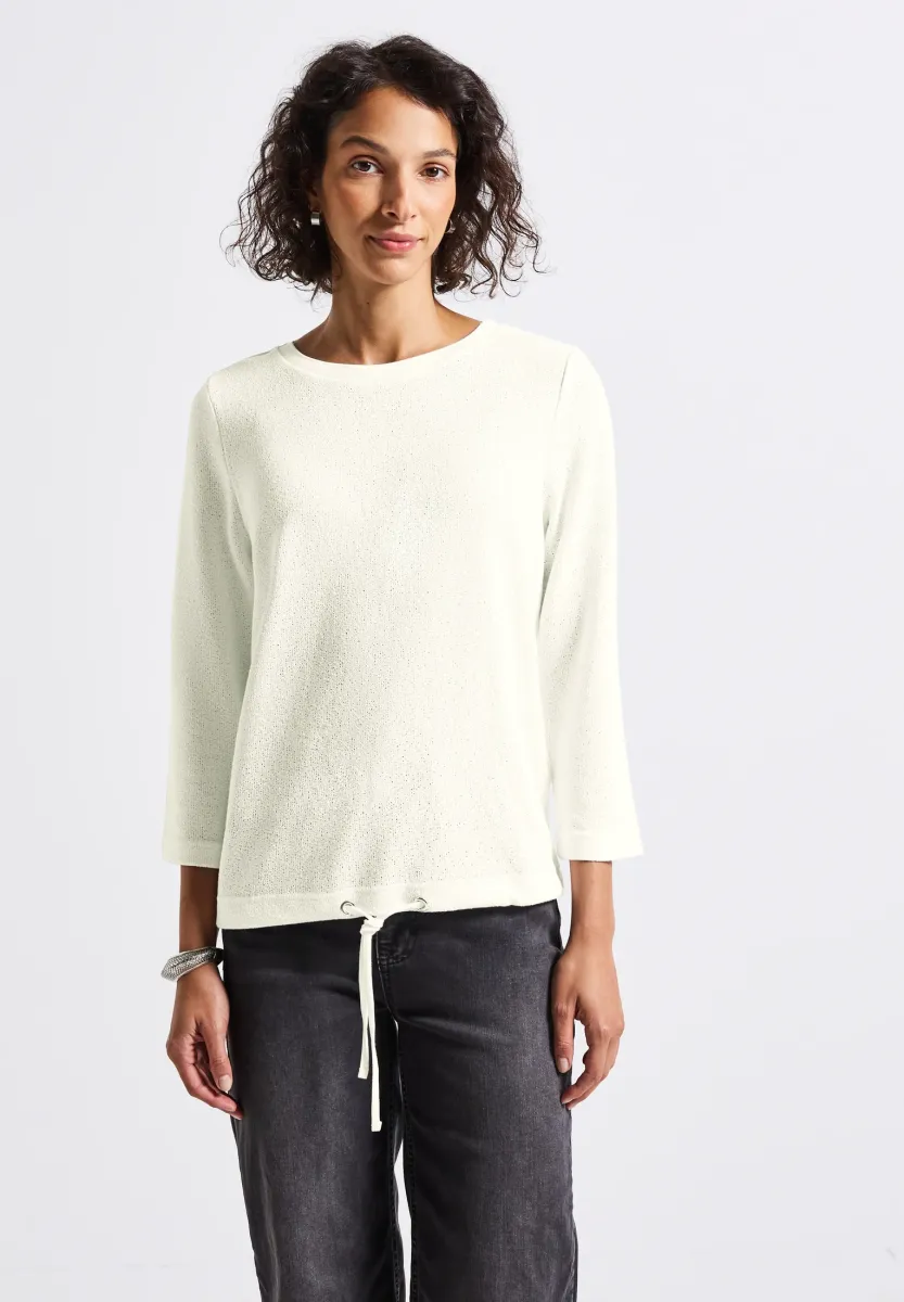 STRICK-LOOK - Strickpullover - weiß