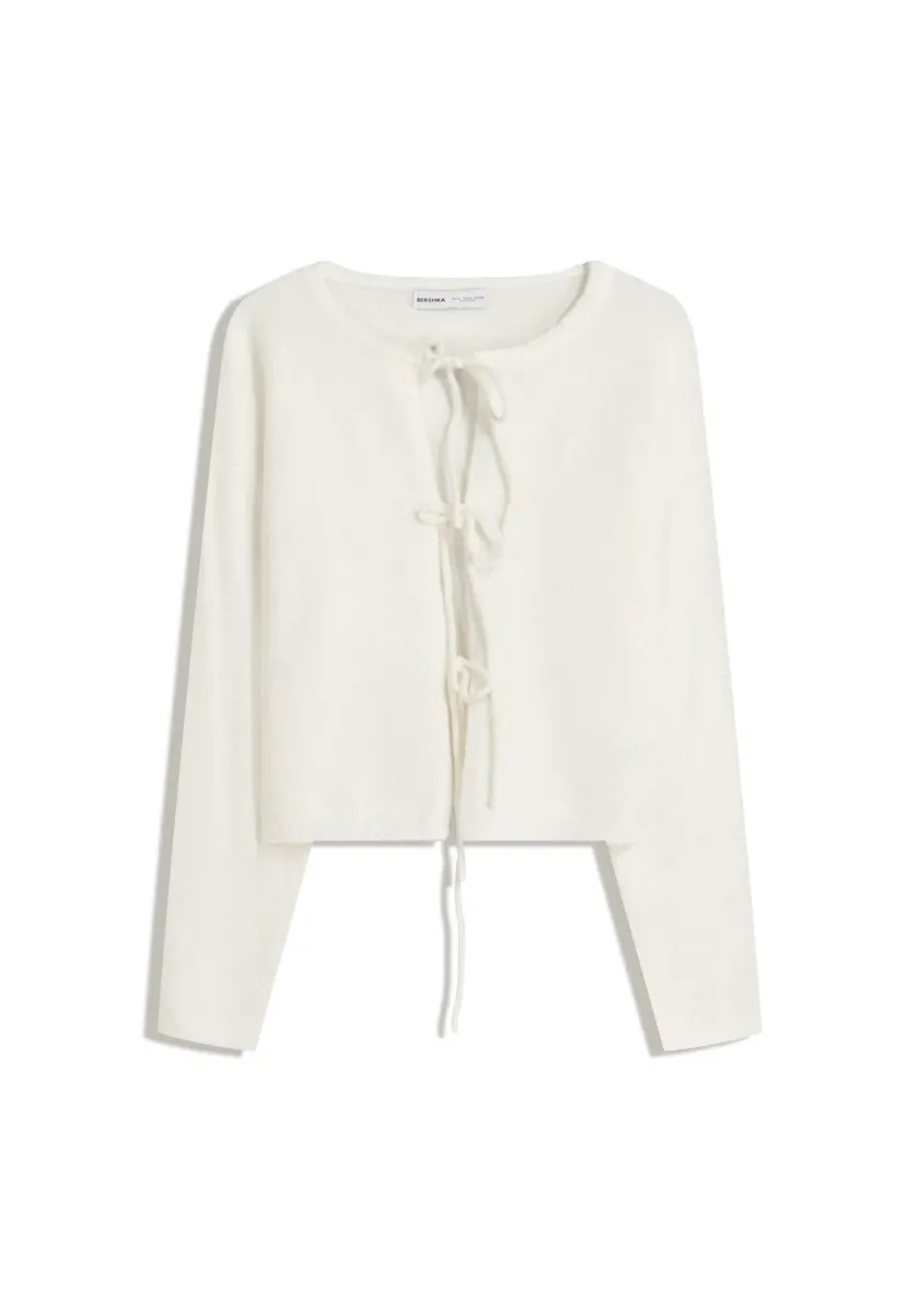 Strickjacke - beige