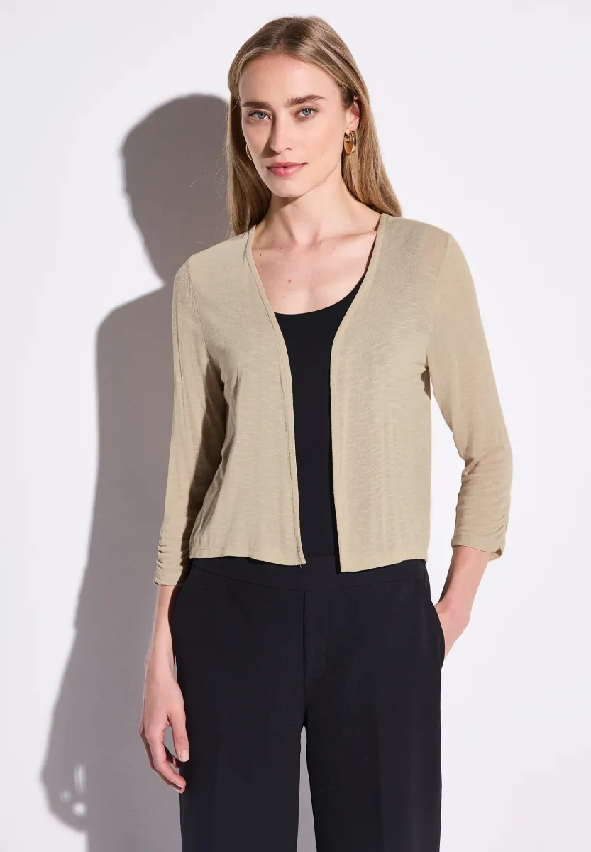 Strickjacke - beige