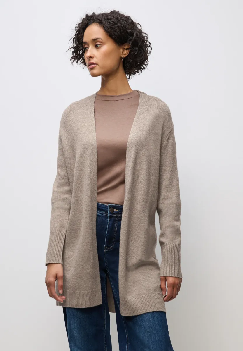 Strickjacke - beige