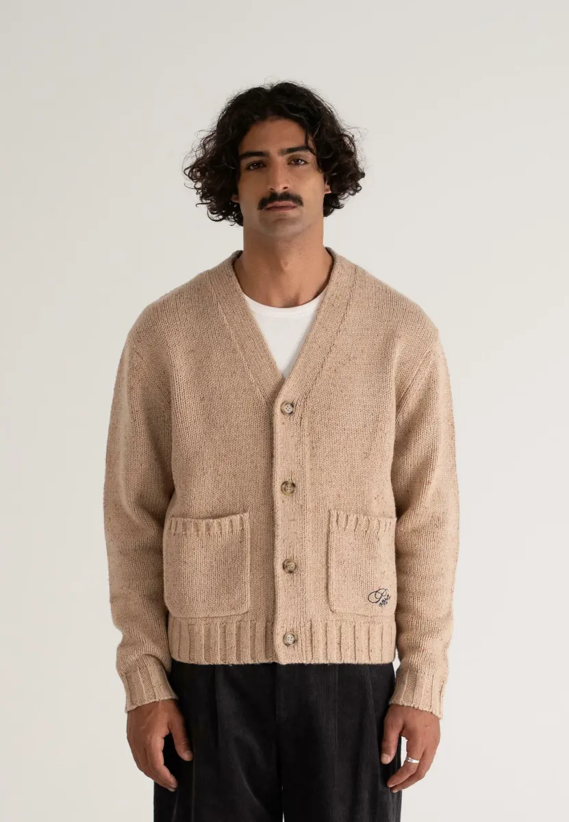 Strickjacke - beige