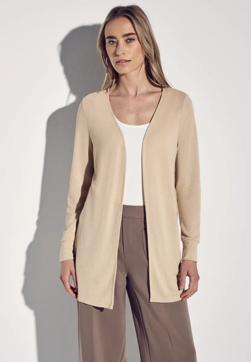 Strickjacke - beige