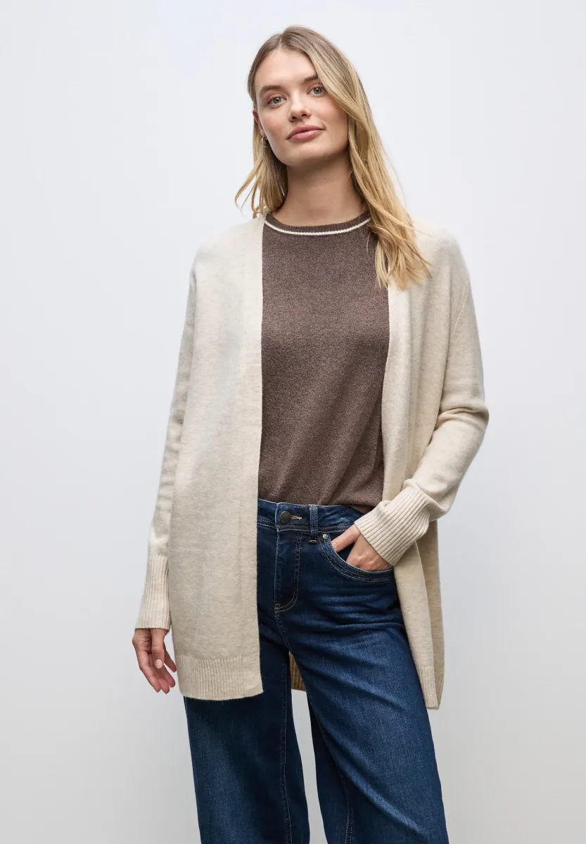 Strickjacke - beige